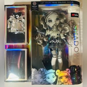 Rainbow High Shadow High Series 1 Nicole Steel — NIB Black & White Edition